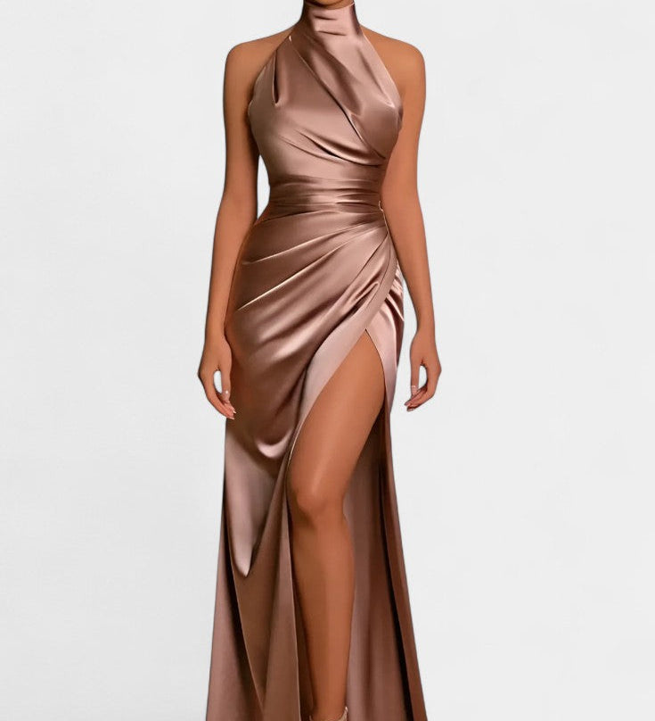 Symone - Dramatic Dress with Side Slit