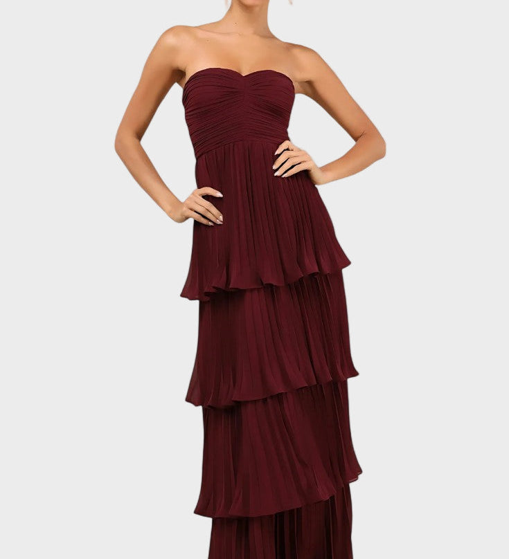 Juuni - Dress with Ruffles and Without Bust Lace