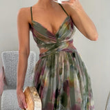 Giselle - Magical Maxi Dress with Floral Print
