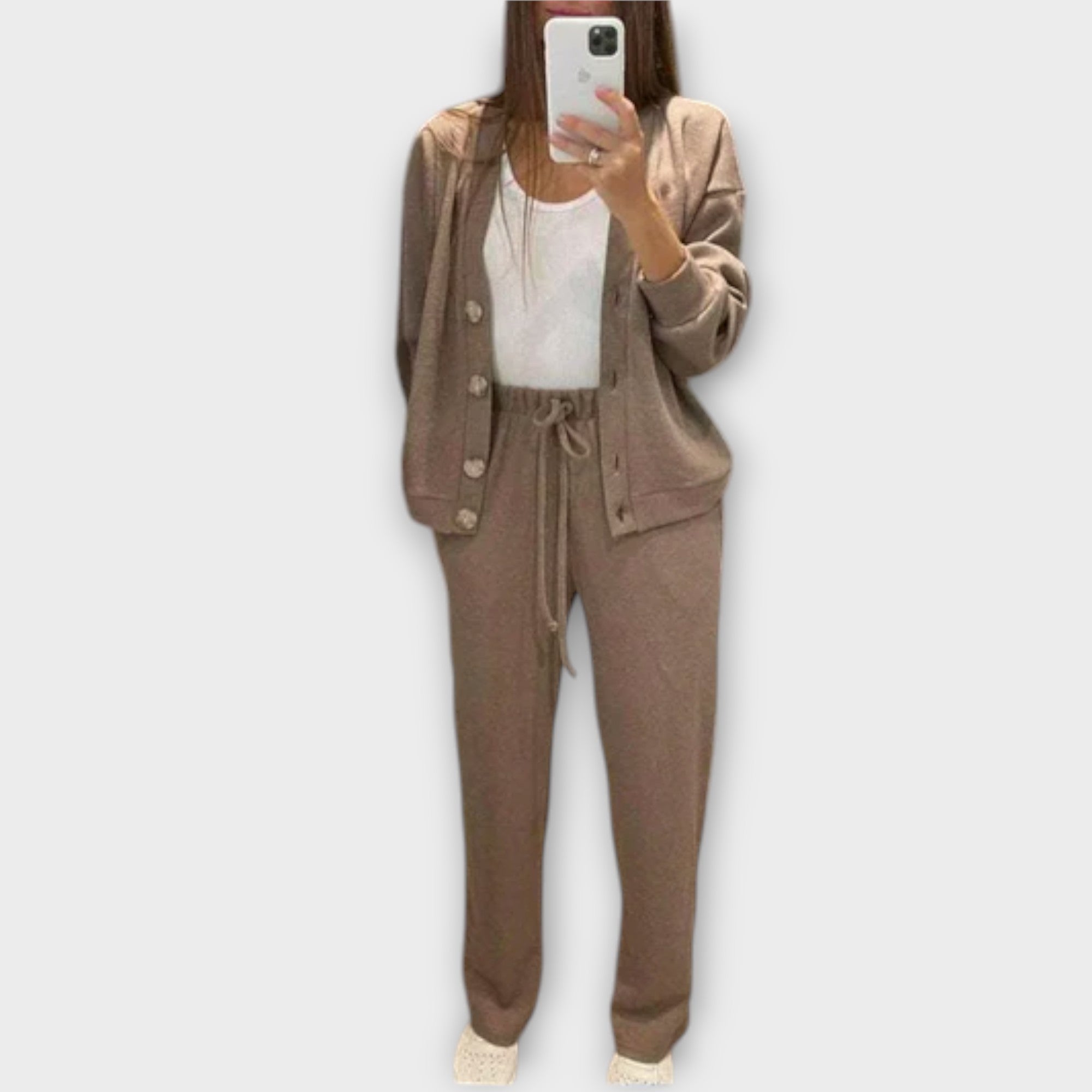 Hedviga - Complete Knit Coat and Pants Set