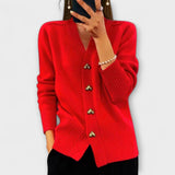 Marij – Vintage Women's Sweater with V-Neck