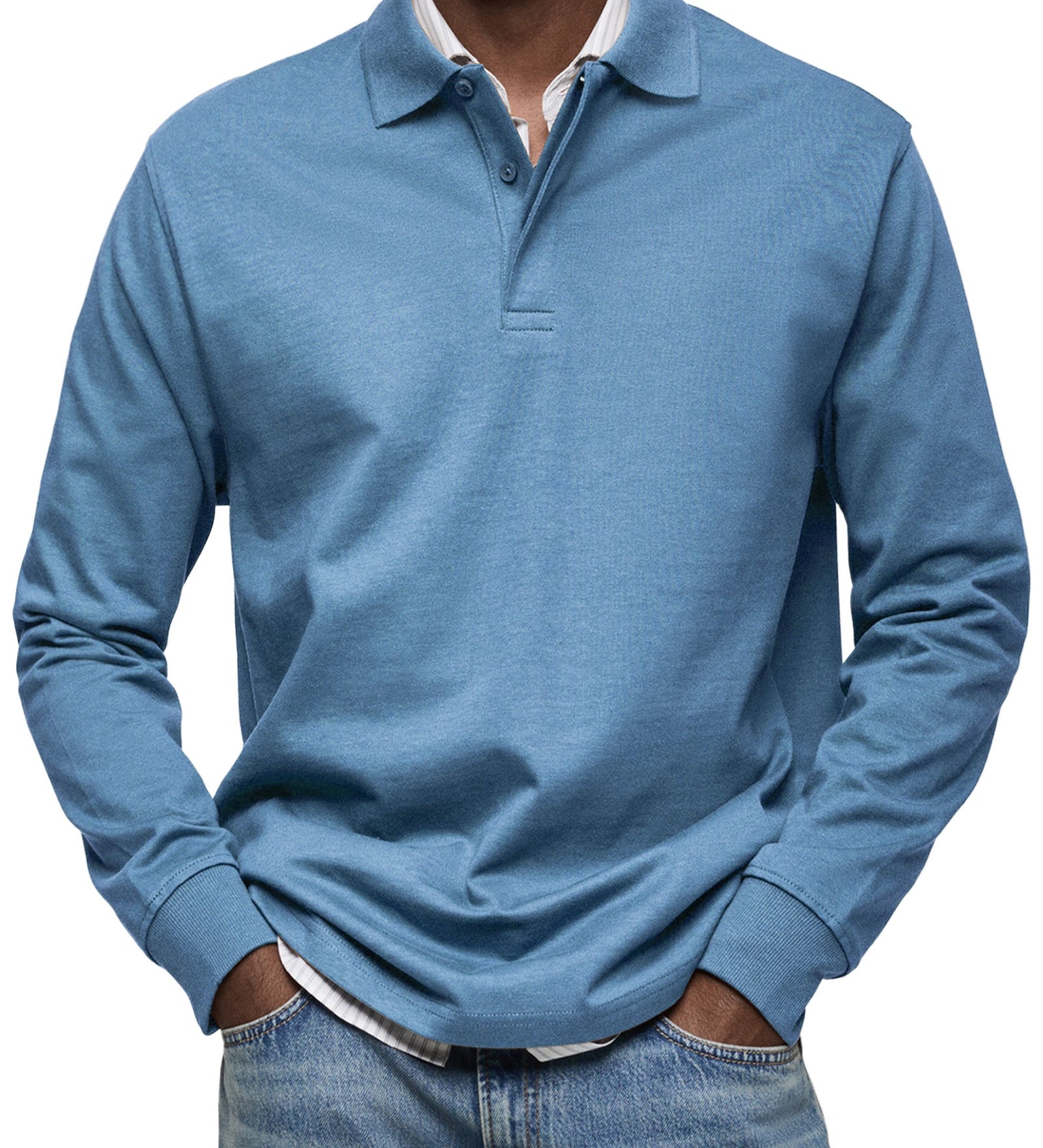Laurent Celje | Luxury Long Sleeve Polo Shirt