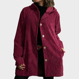 Krista - Comfortable Velvet Jacket with Hood