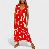 Magdalena - Long Dress with Artistic Motifs
