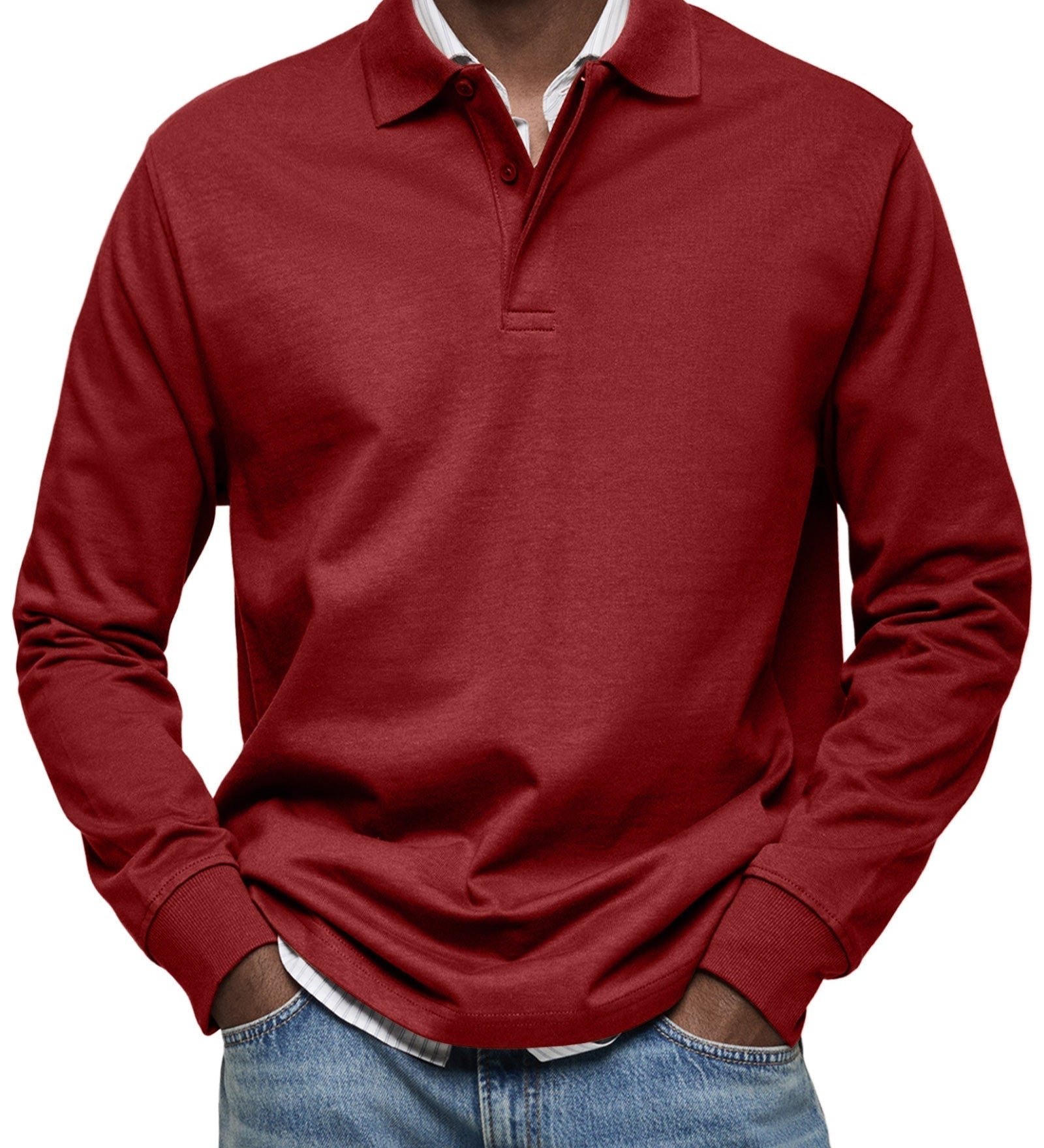 Laurent Celje | Luxury Long Sleeve Polo Shirt