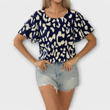 Izabela - Casual T-Shirt with Round Neck