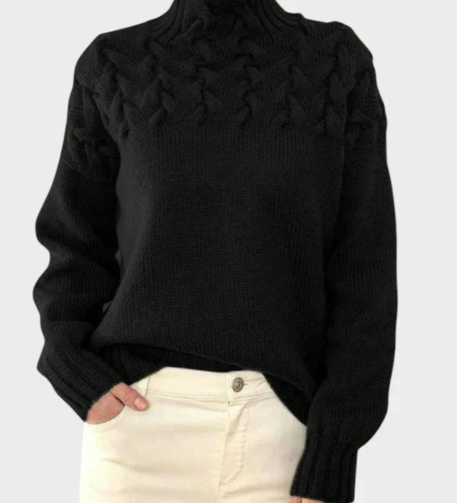 Anja - Women's Knit Turtleneck Sweater