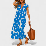 Magdalena - Long Dress with Artistic Motifs