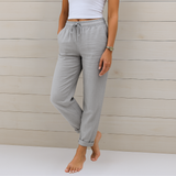 Sara | premium elastic linen pants with breathable fabric