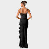 Krista - Elegant Corset Dress with Ruffled Details