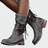 Milica – leather boots with laces for an elegant and comfortable everyday look