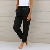 Sara | premium elastic linen pants with breathable fabric