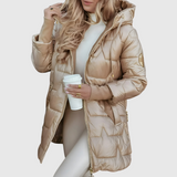 Élise - Elegant Winter Coat with Hood and Lining
