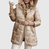 Élise - Elegant Winter Coat with Hood and Lining