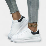 Leather Sports Shoes White