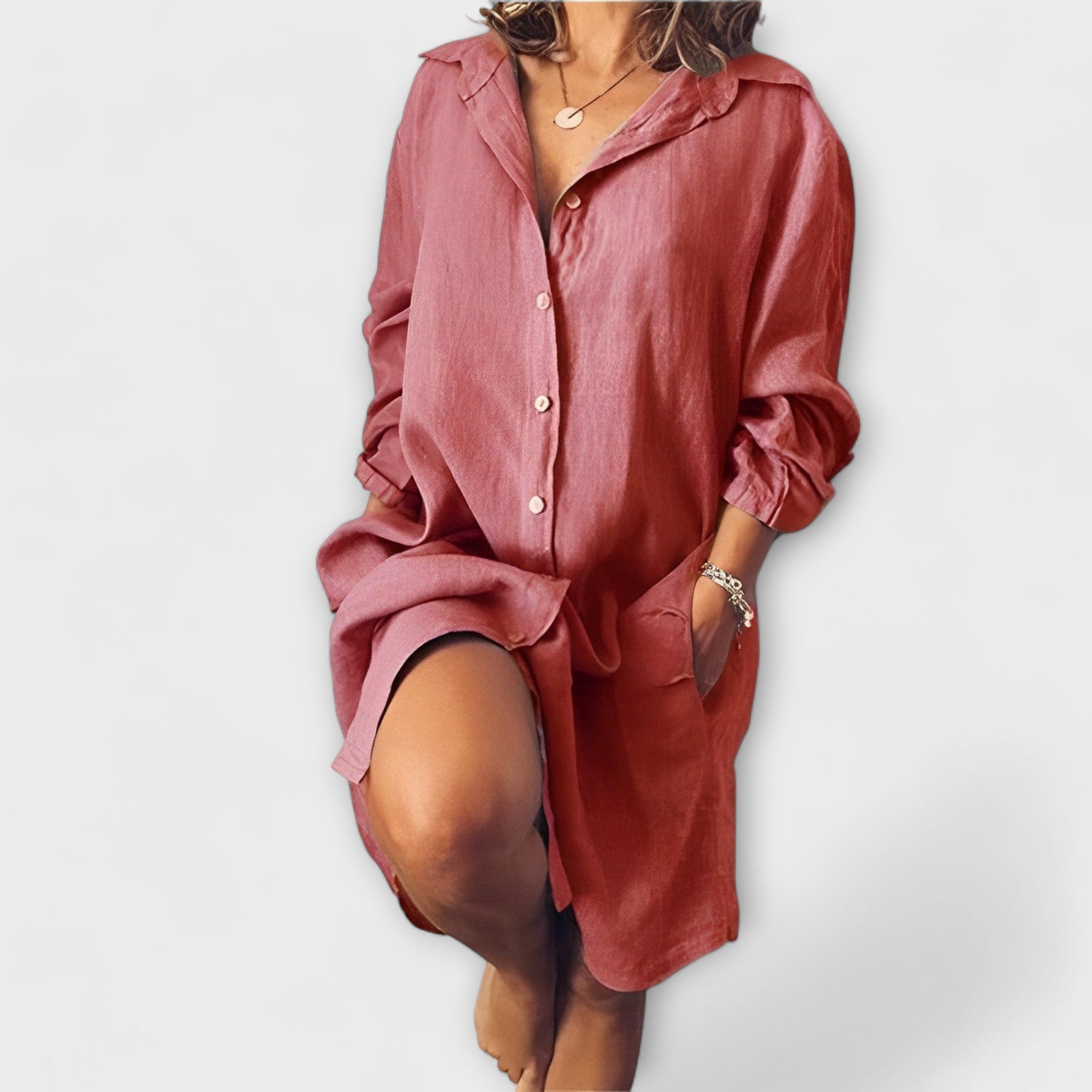 Gracia - Casual Canvas Blouse