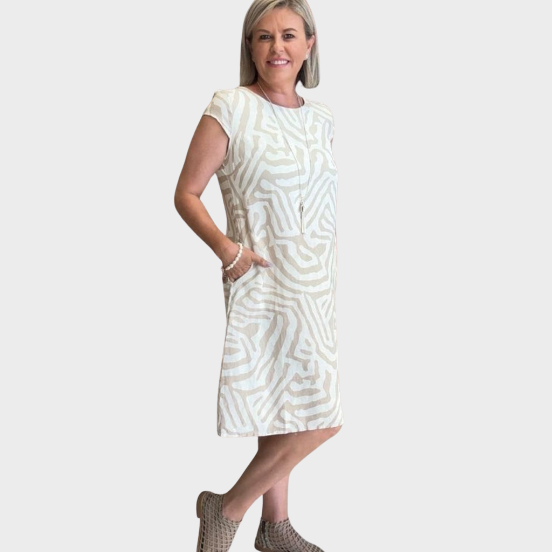 Dora - Summer Dress with Round Neckline