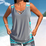 Márcia - Tankini with geometric print