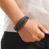 Ragnar Band - Leather Braided Viking Bracelet