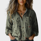 T-shirt with Vintage Floral Pattern