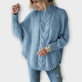Elysian - Knitted Sweater with Braided Pattern