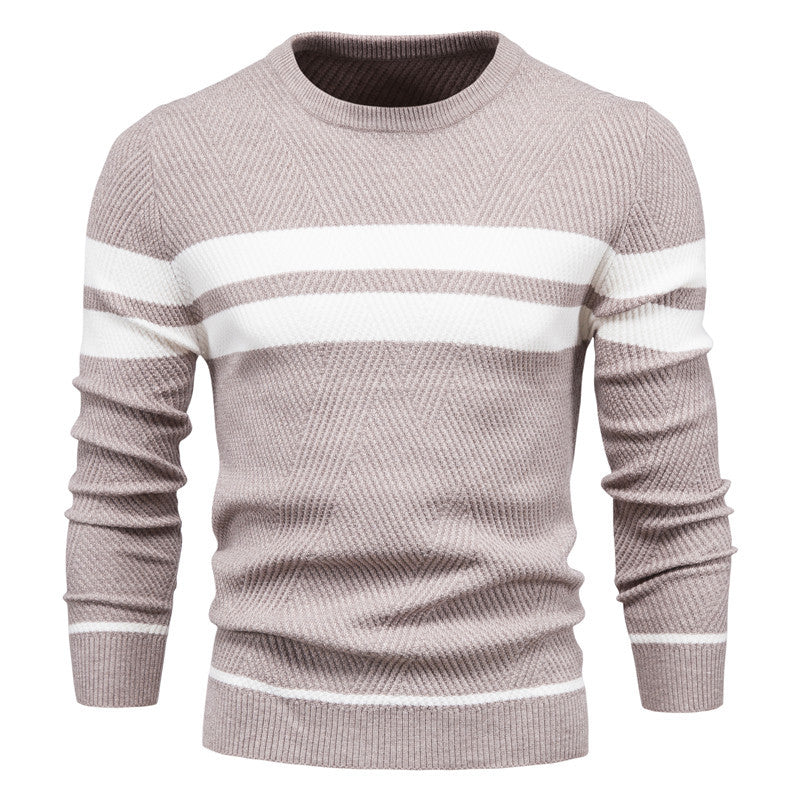 Kaufmann™ | Modern striped pattern men's sweater