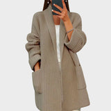 Taja - Knitted Wool Cardigan with Pockets