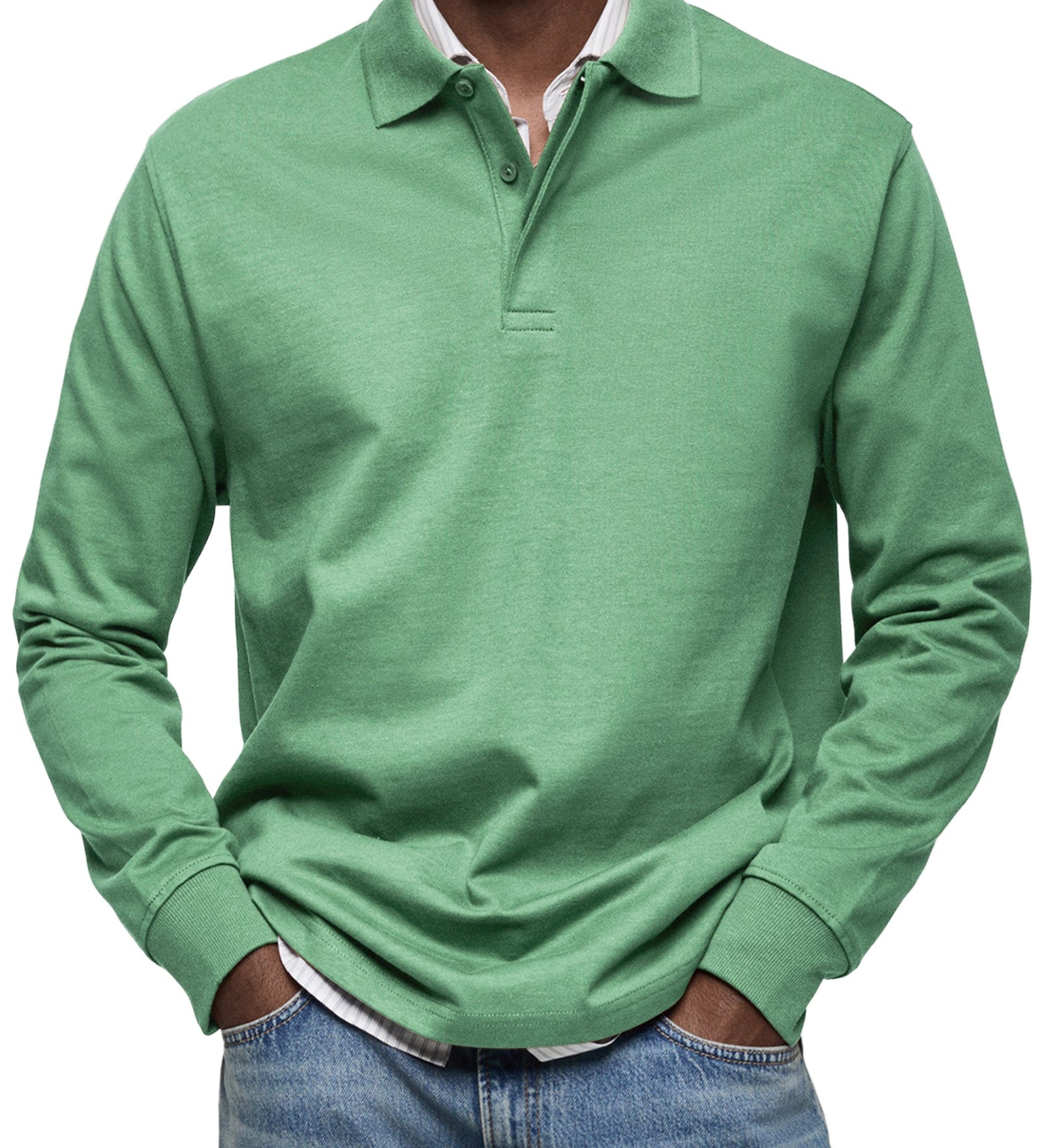 Laurent Celje | Luxury Long Sleeve Polo Shirt