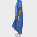 Maja™ – Denim Dress with Side Slit
