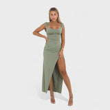 Constança - Elegant Long Dress with Open Back