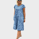 Dora - Summer Dress with Round Neckline