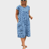 Dora - Summer Dress with Round Neckline