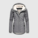 Erika - Waterproof Long Coat with Hood and Lining