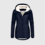Erika - Waterproof Long Coat with Hood and Lining