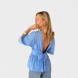 Margareta – Elegant Blouse with Collar