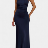 Trinity - Halter Dress Adjustable Open Back