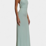 Trinity - Halter Dress Adjustable Open Back