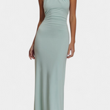 Trinity - Halter Dress Adjustable Open Back