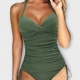 Patrícia – Elegant tankini swimsuit with V-neck