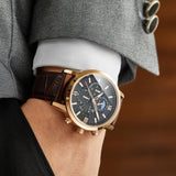 Luxury Quartz Watch with Leather Strap