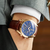 Luxury watch with a handmade strap