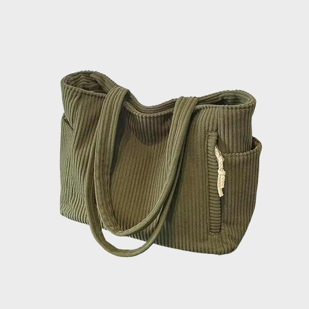 Amalija – Bag with Ribbed Design and Rope Details