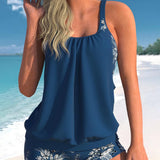 Filipa - Classic tankini with floral print