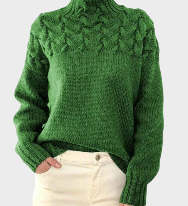 Anja - Women's Knit Turtleneck Sweater