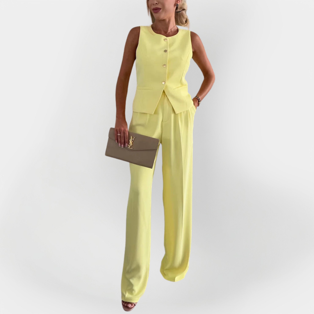 Elegant Pants and Vest Set