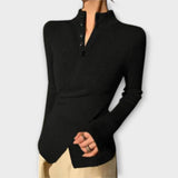 Michiko – Elegant Slim Fit Knitted T-shirt