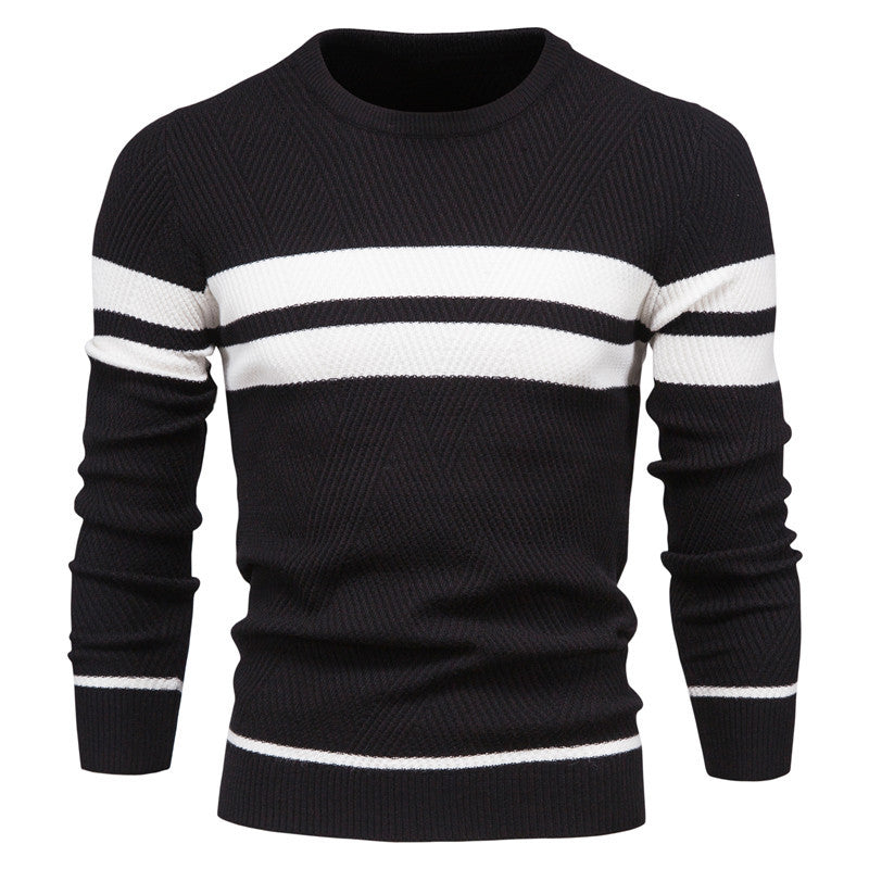 Kaufmann™ | Modern striped pattern men's sweater
