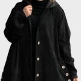 Krista - Comfortable Velvet Jacket with Hood