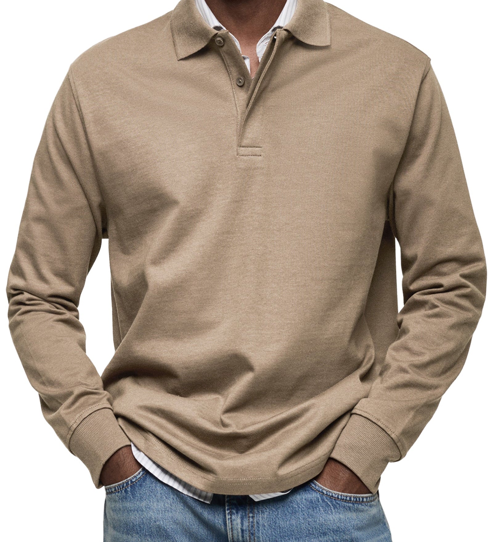 Laurent Celje | Luxury Long Sleeve Polo Shirt