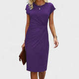 Elvira - Elegant Dress with Short Sleeves